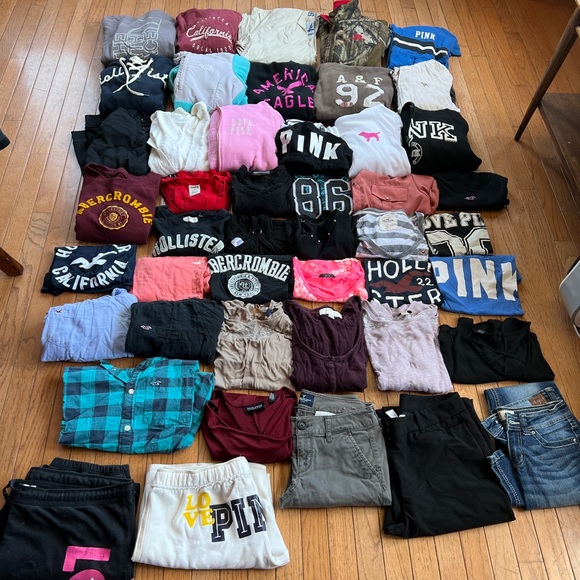 Bunch of clothes. Small medium and large